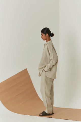 Handwoven Linen Shirt - Zai Shirt