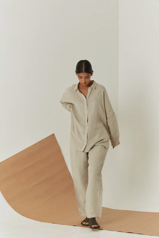 Handwoven Linen Shirt - Zai Shirt