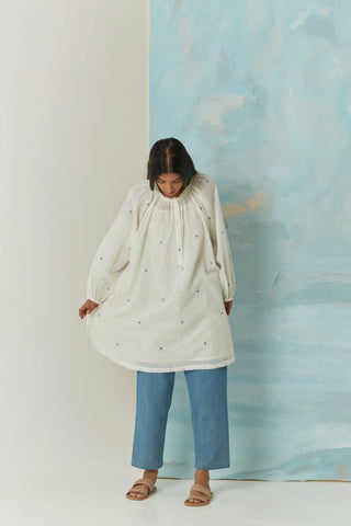 Handwoven Jamdani Tunic - Maya