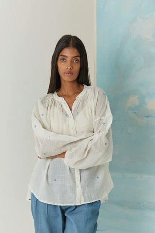 Handwoven Jamdani Blouse - Hana