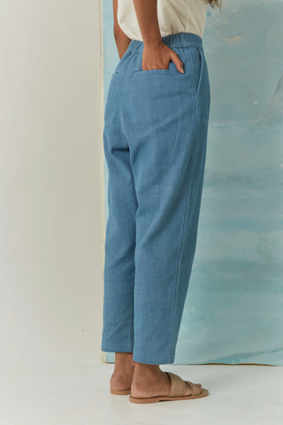 Handwoven Indigo Denim Pant - Kai